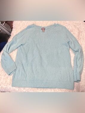 Chico's Light Blue Knit Sweater